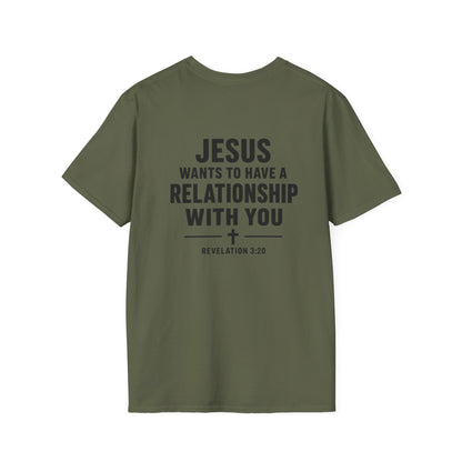 Minimal Cross T-Shirt – Small Chest Christian Cross Tee