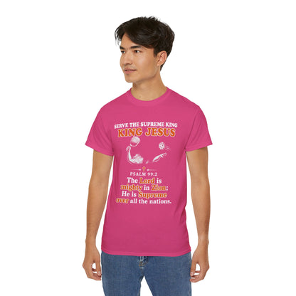 King Jesus Psalm 99:2 T-Shirt — Christian Faith Graphic Tee