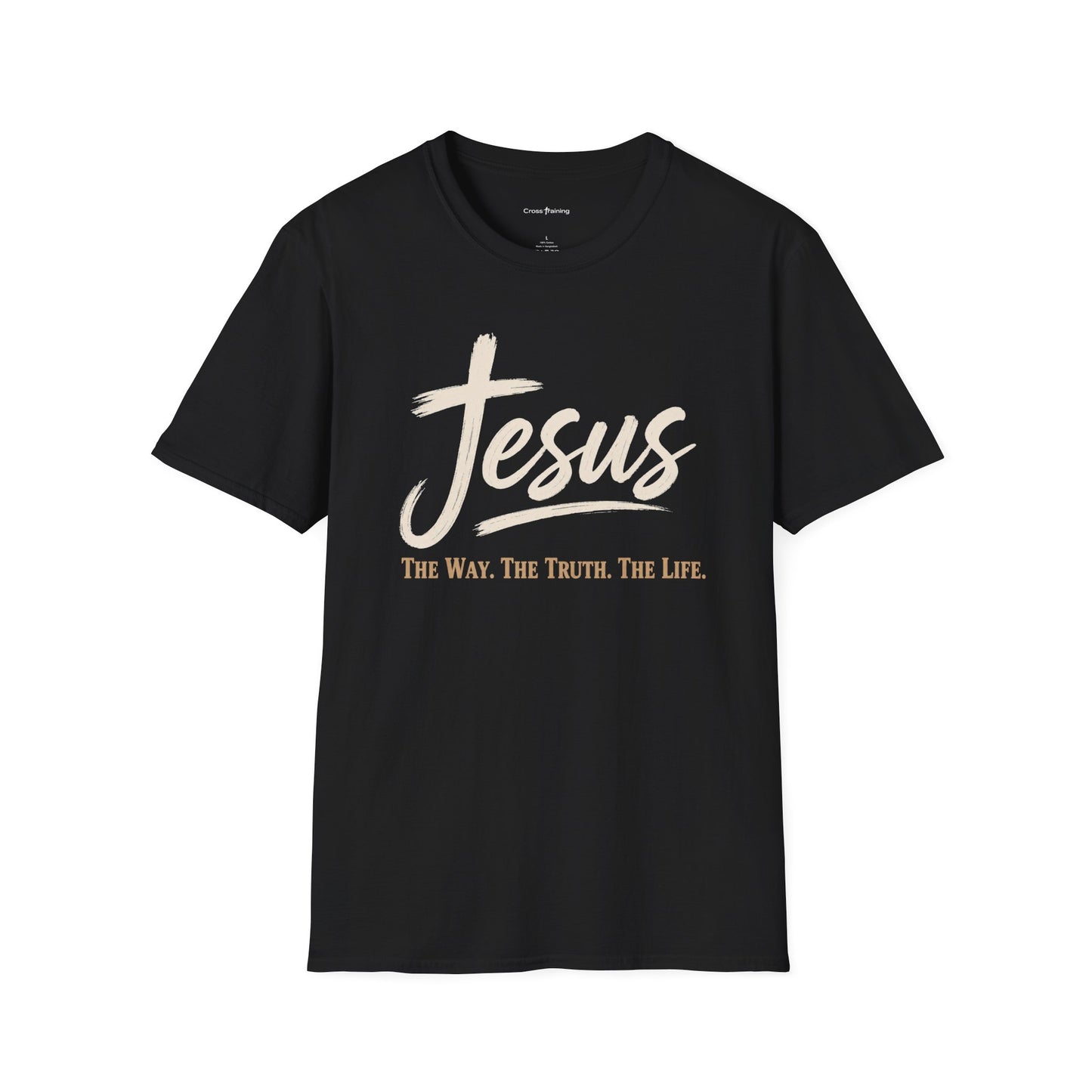 Jesus Script T‑Shirt — 'Jesus: The Way. The Truth. The Life.' Christian Faith Tee
