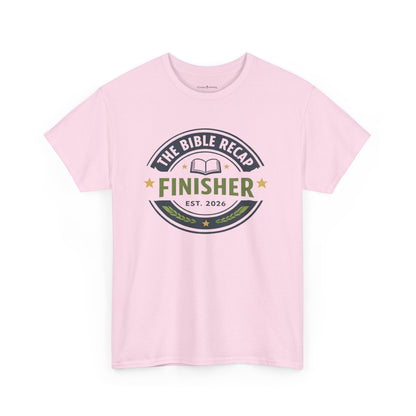 Bible Recap Finisher T‑Shirt — “Finisher” Faith Journey Tee