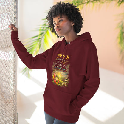 Enough — Inspirational Christian Hoodie with Scripture (Ephesians)