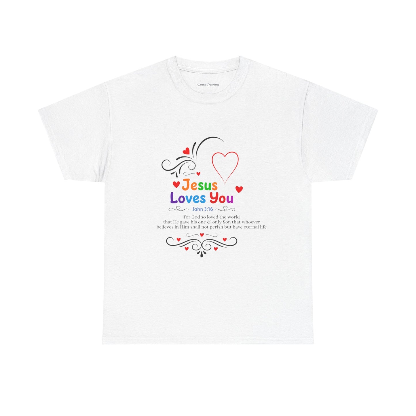 Jesus Loves You Tee — John 3:16 Christian Faith T-Shirt