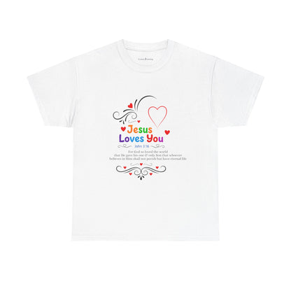 Jesus Loves You Tee — John 3:16 Christian Faith T-Shirt