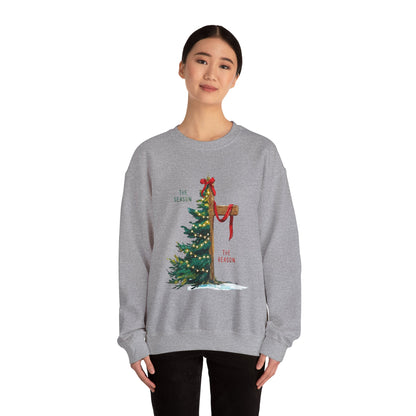 Holiday Mailbox Christmas Sweatshirt — "Tis the Season" Crewneck