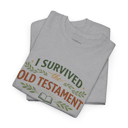 I Survived the Old Testament Tee – Funny Christian Bible Study Shirt