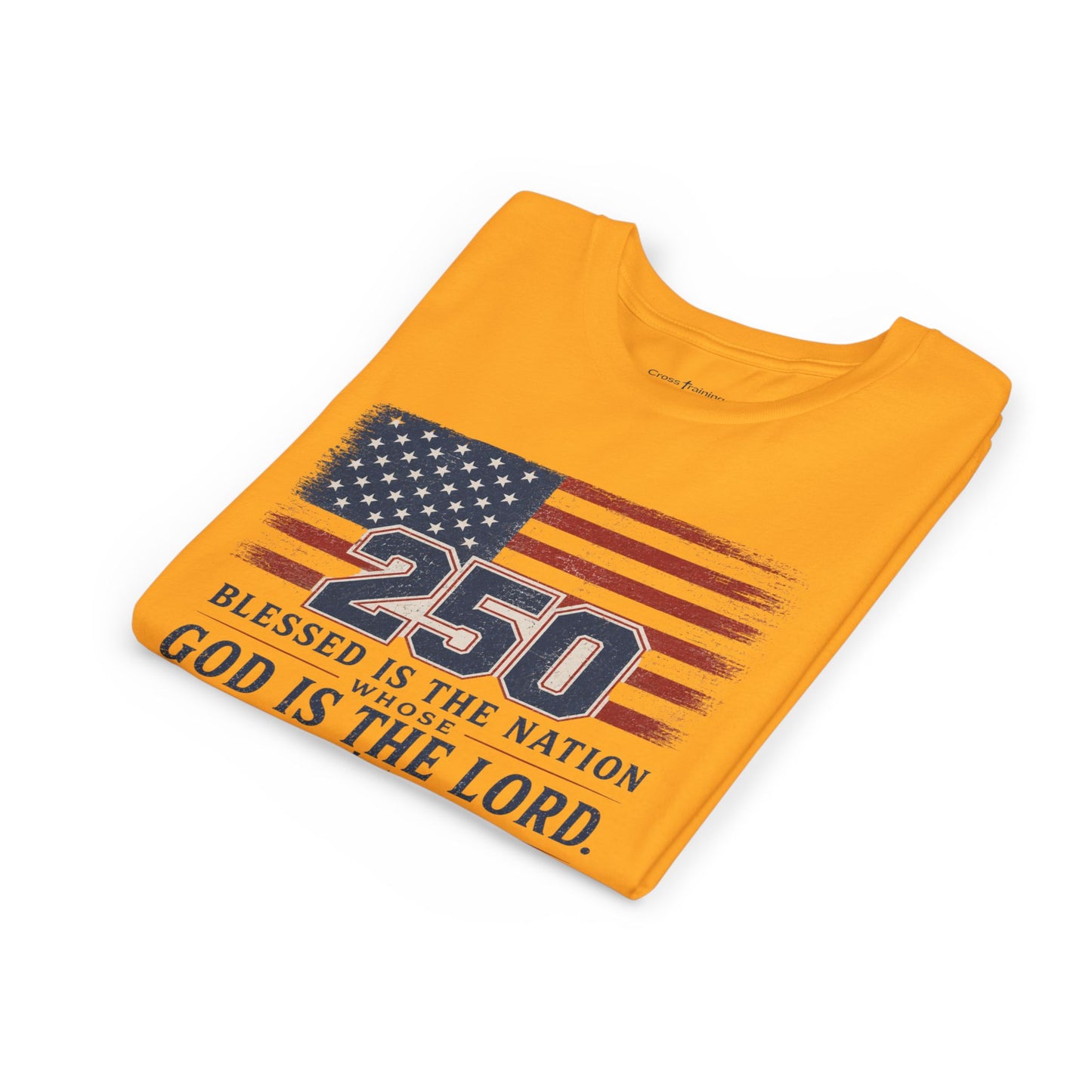 Youth Tee — 250th USA Celebration "Blessed Is the Nation" Patriotic T‑Shirt (1776–2026)