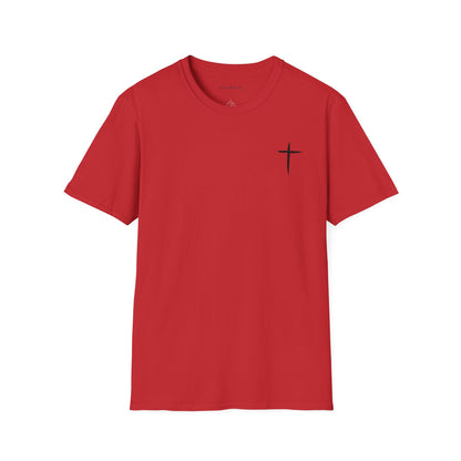 Minimal Cross T-Shirt – Small Chest Christian Cross Tee