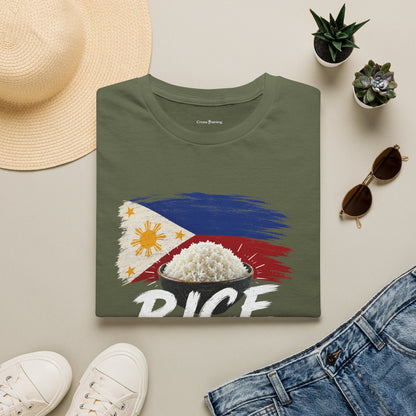 Rice Is Life T-Shirt — Filipino Flag Rice Bowl Graphic Tee