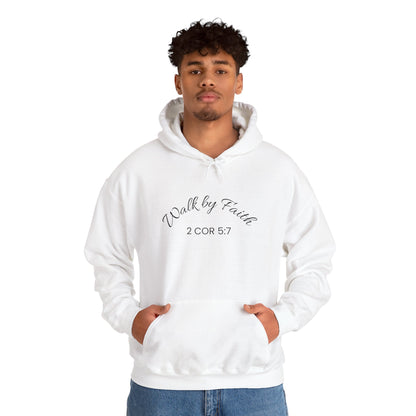 Faith-Inspired Unisex Hoodie, Walk By Faith Sweatshirt, Cozy Faith Sweatshirt, Inspirational Gift for Her, Everyday Faith Apparel