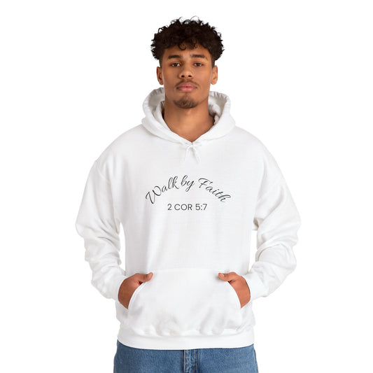 Faith-Inspired Unisex Hoodie, Walk By Faith Sweatshirt, Cozy Faith Sweatshirt, Inspirational Gift for Her, Everyday Faith Apparel