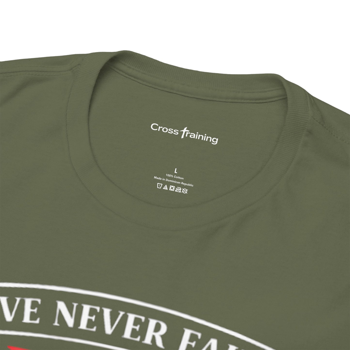 Love Never Fails T-Shirt — 1 Corinthians 13:6-7 Christian Faith Tee