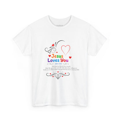 Jesus Loves You Tee — John 3:16 Christian Faith T-Shirt