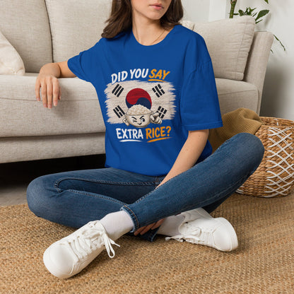 Did You Say Extra Rice? Korean Flag Rice Bowl T-Shirt