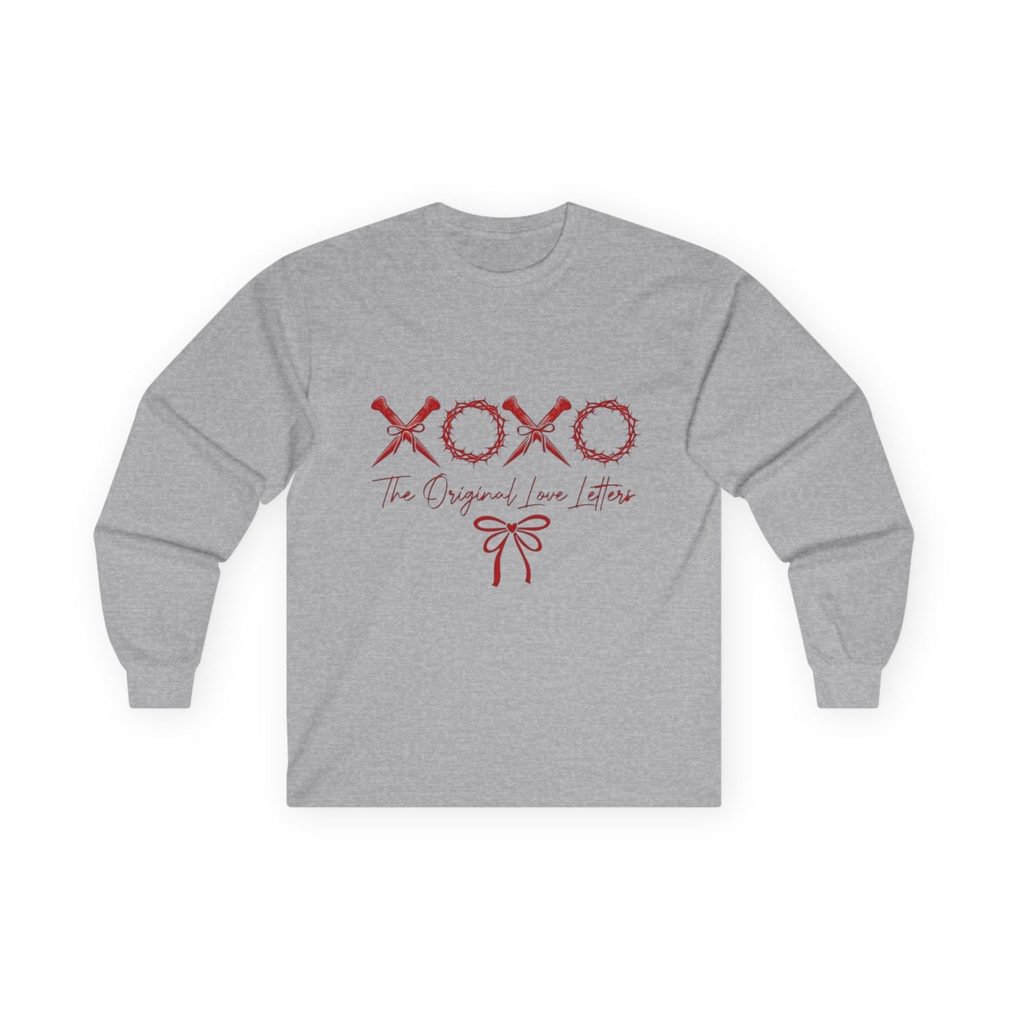 Long Sleeve Tee — XOXO 'The Original Love Letters' Valentine's Graphic Shirt