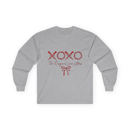Long Sleeve Tee — XOXO 'The Original Love Letters' Valentine's Graphic Shirt