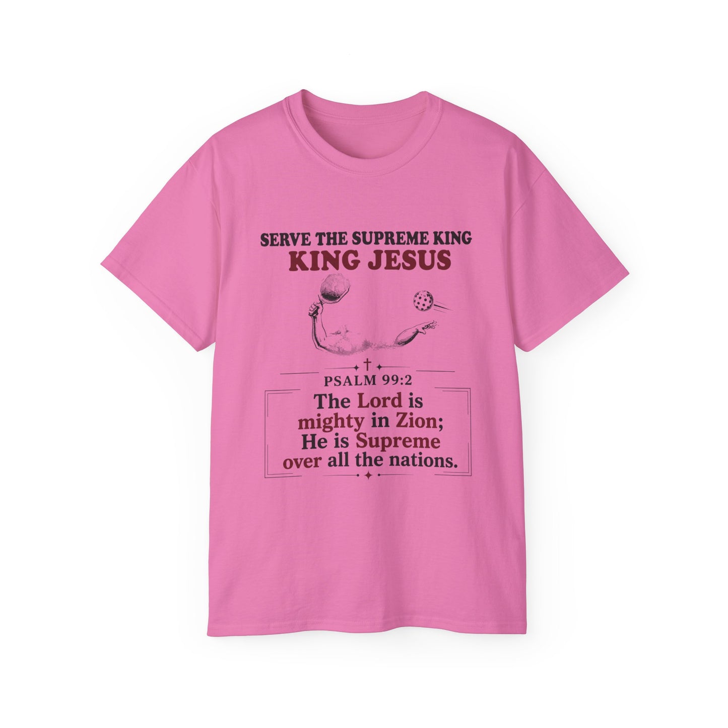 King Jesus Psalm 99:2 T-Shirt — Christian Faith Graphic Tee