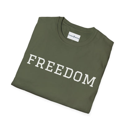 Freedom & Faith Unisex T-Shirt, Inspirational Tee, Casual Wear, Christian Apparel, Great for Everyday Use