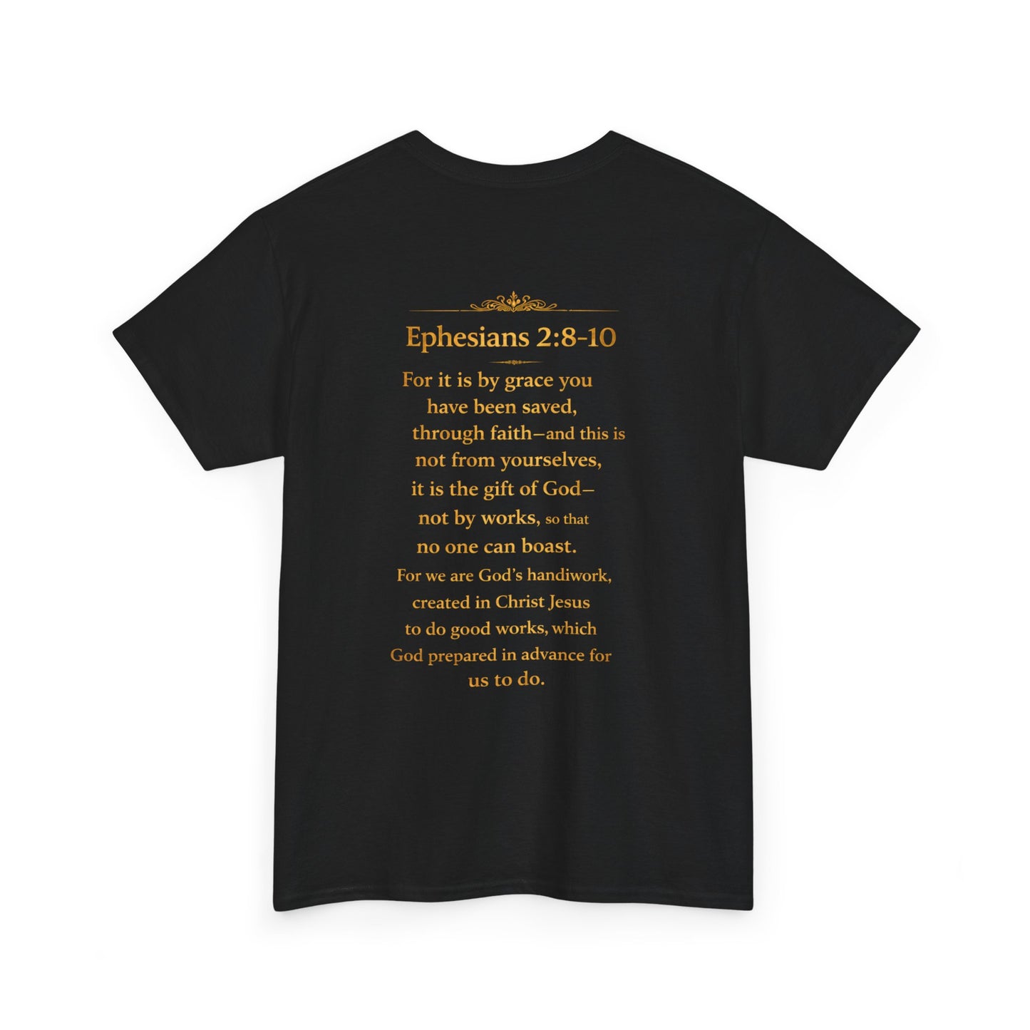 God’s Grace Tee — "I’m Playing Today Because of God’s Grace" Christian T-Shirt (Ephesians 2:8-10)