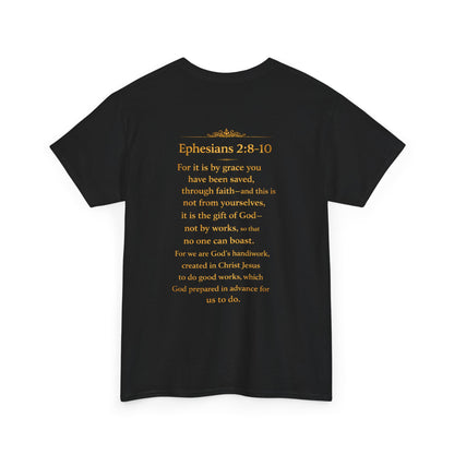 God’s Grace Tee — "I’m Playing Today Because of God’s Grace" Christian T-Shirt (Ephesians 2:8-10)