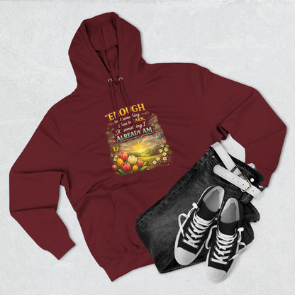 Enough — Inspirational Christian Hoodie with Scripture (Ephesians)