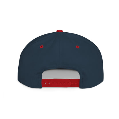 Flat Bill Snapback Hat — "The joy of the Lord is my strength" (Nehemiah 8:10)