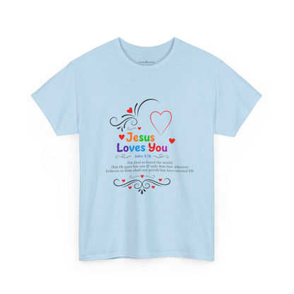 Jesus Loves You Tee — John 3:16 Christian Faith T-Shirt