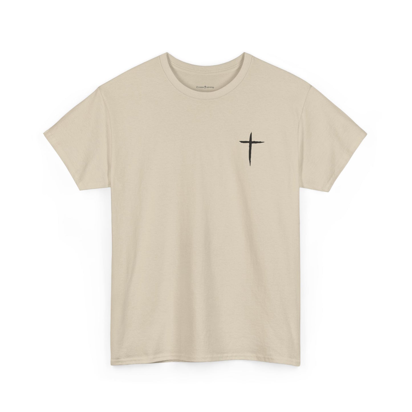 Christian Cross Tee — "May Heavenly Things Constantly Interrupt Our Earthly Things" Inspirational T‑Shirt