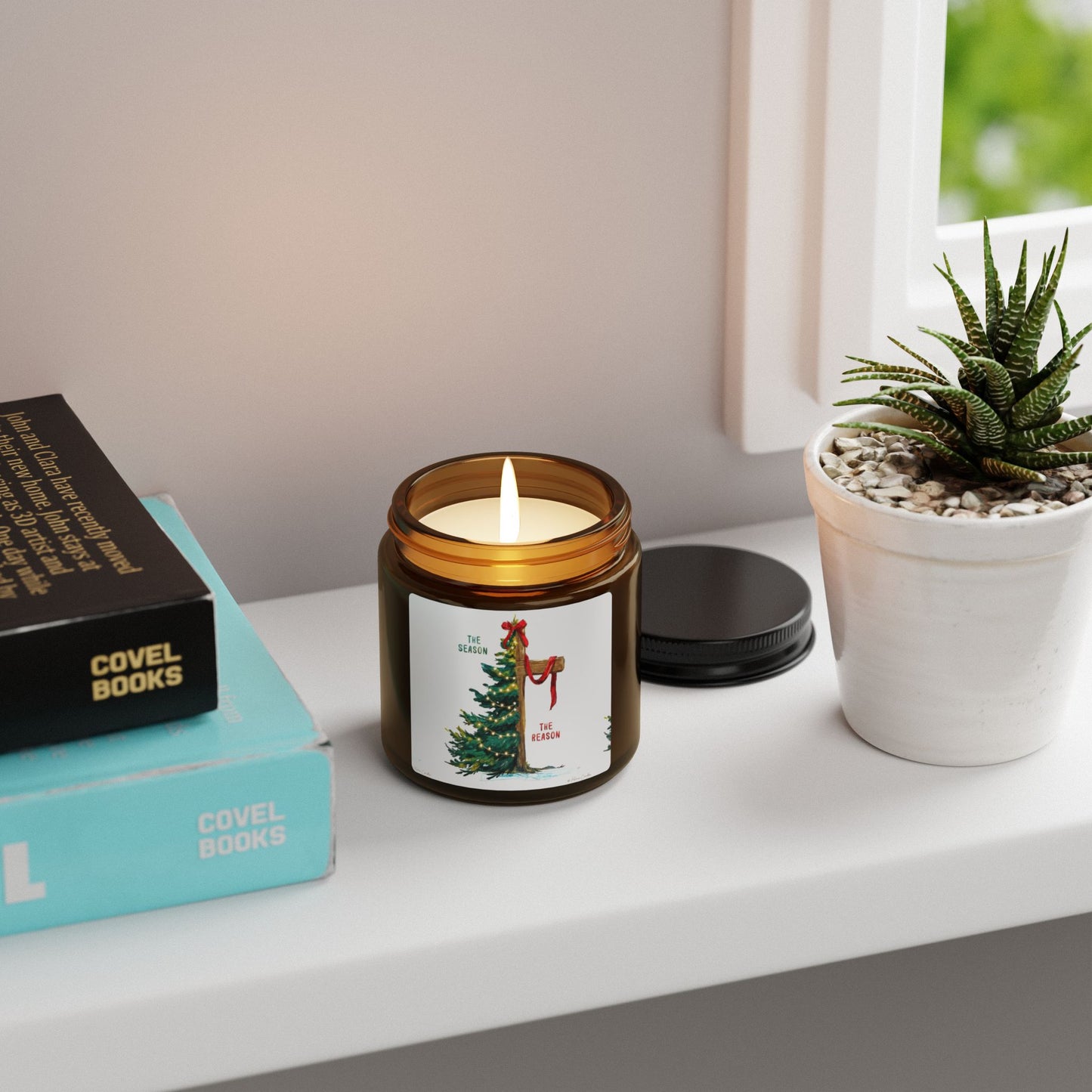 Christmas Tree Amber Soy Candle — The Season, The Reason Holiday Scented Candle