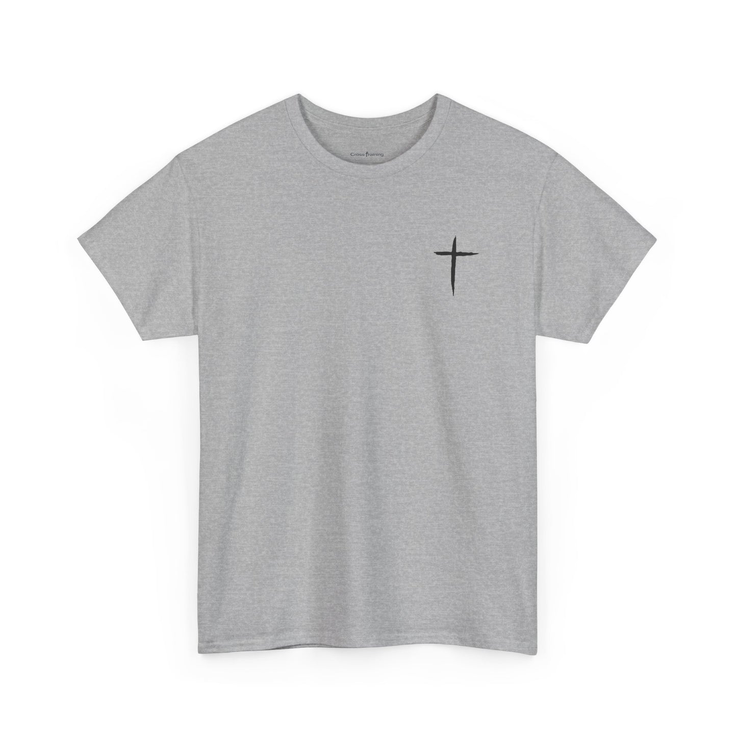 Christian Cross Tee — "May Heavenly Things Constantly Interrupt Our Earthly Things" Inspirational T‑Shirt