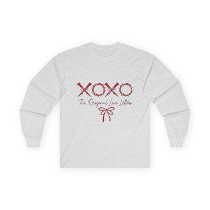 Long Sleeve Tee — XOXO 'The Original Love Letters' Valentine's Graphic Shirt