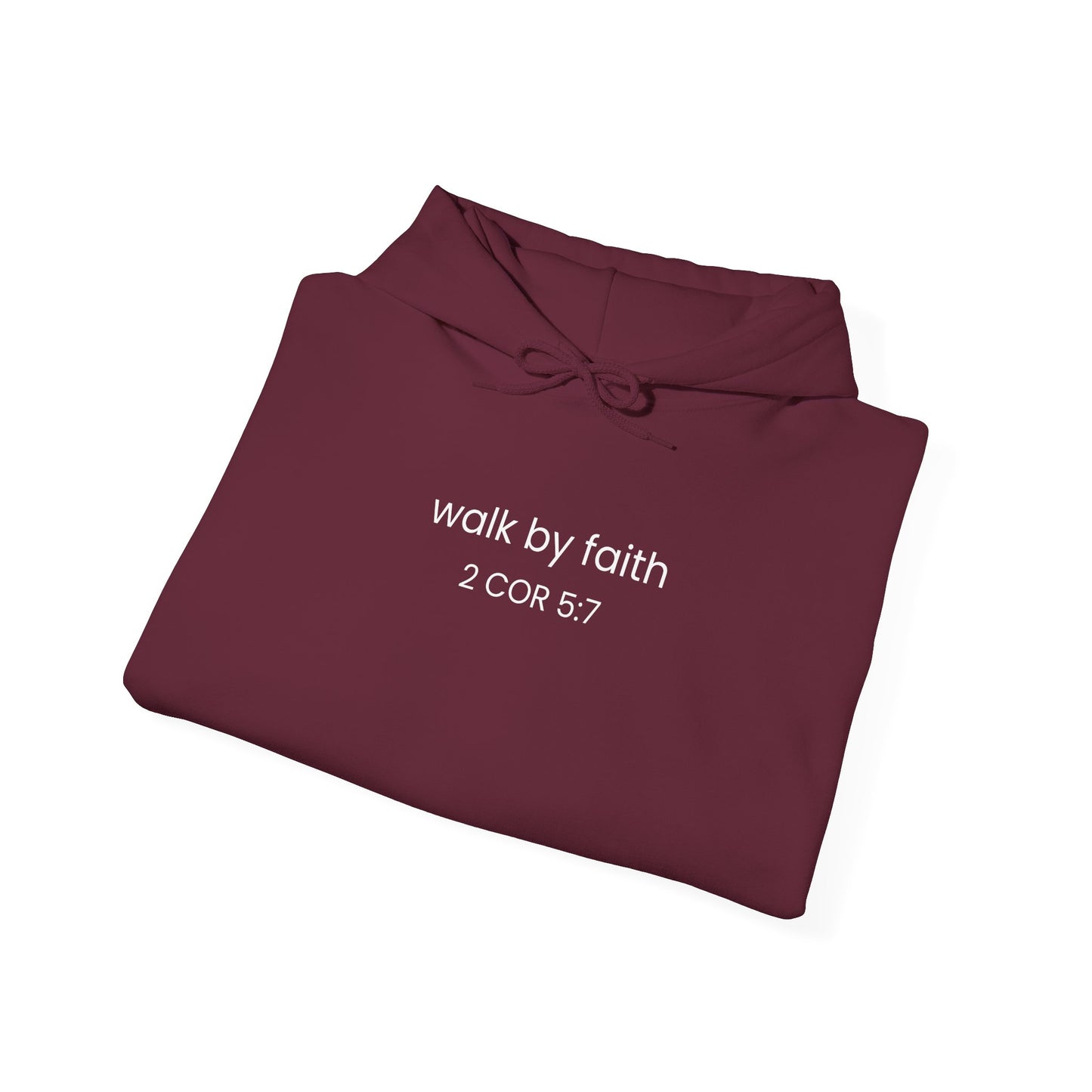 Faith-Inspired Unisex Hoodie, Walk By Faith Sweatshirt, Cozy Faith Sweatshirt, Inspirational Gift for Her, Everyday Faith Apparel