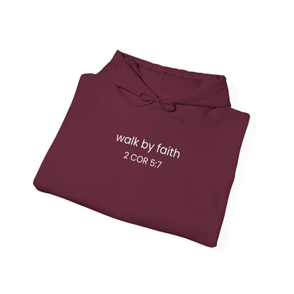 Faith-Inspired Unisex Hoodie, Walk By Faith Sweatshirt, Cozy Faith Sweatshirt, Inspirational Gift for Her, Everyday Faith Apparel