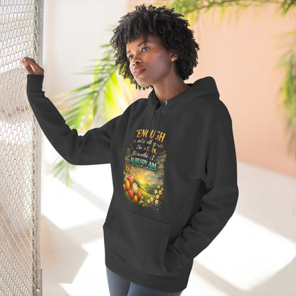 Enough — Inspirational Christian Hoodie with Scripture (Ephesians)