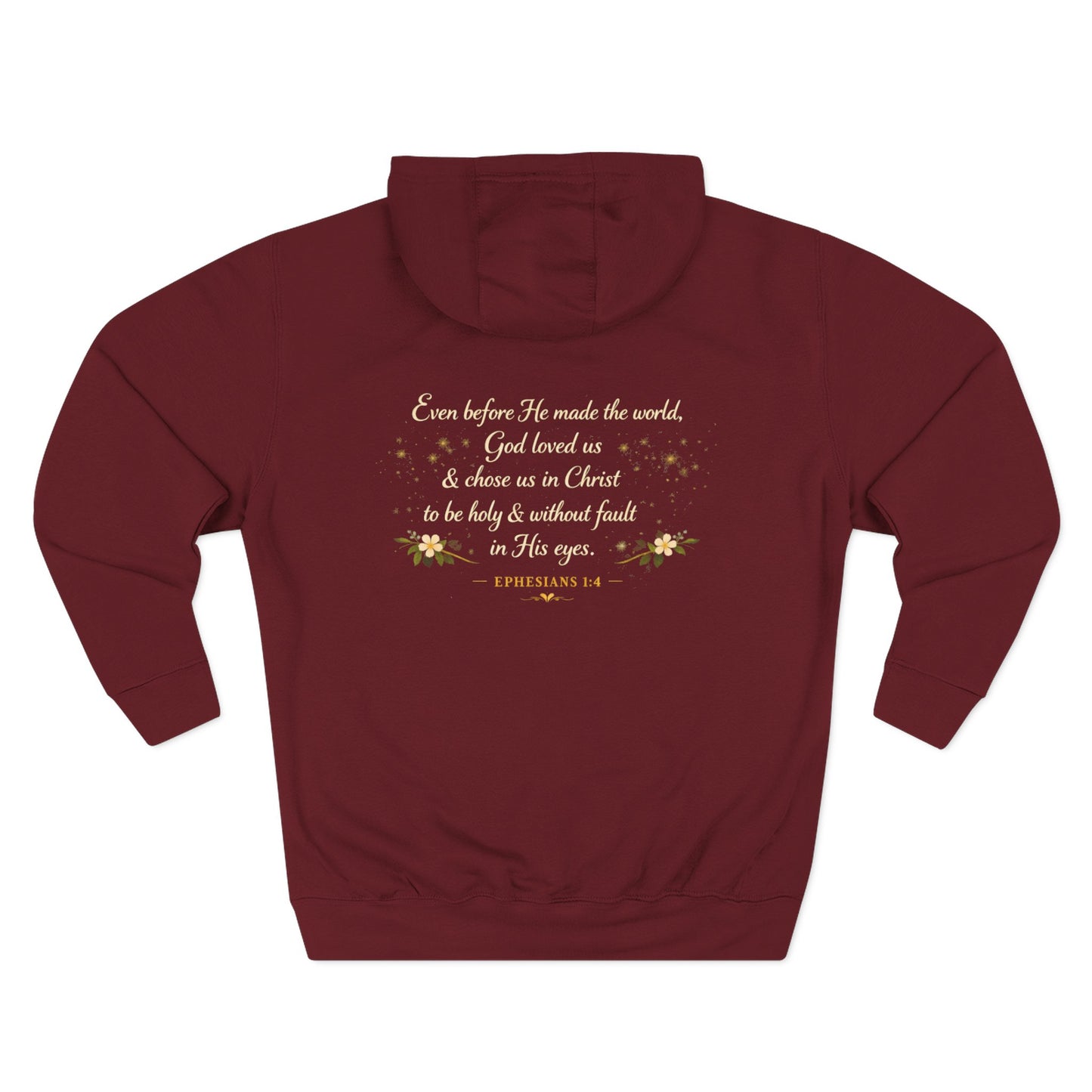 Enough — Inspirational Christian Hoodie with Scripture (Ephesians)