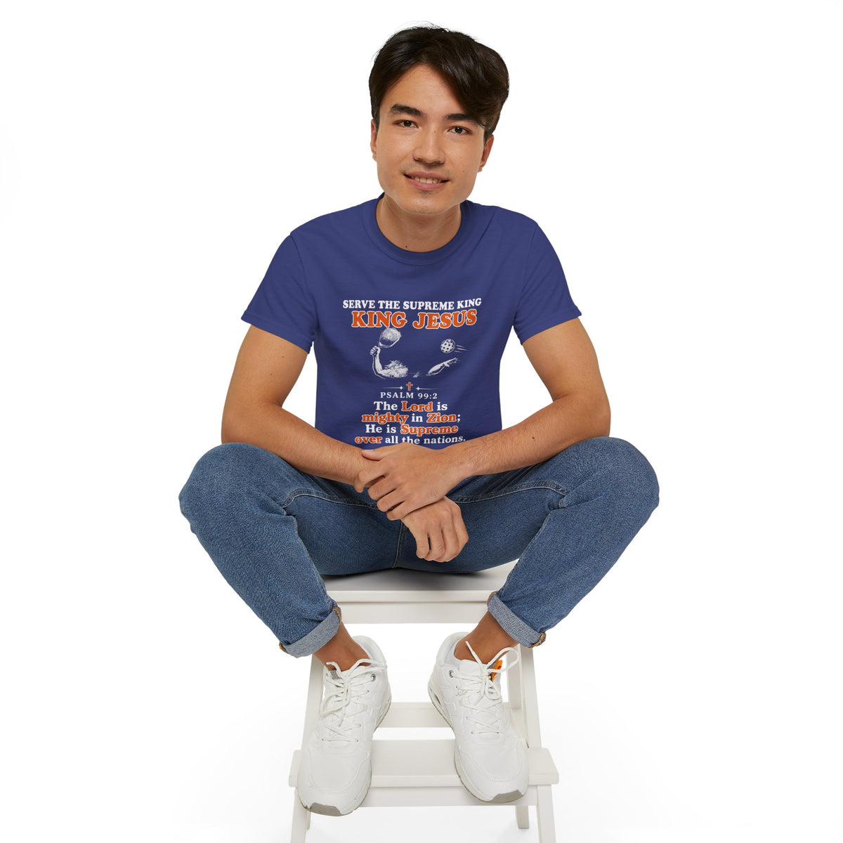 King Jesus Psalm 99:2 T-Shirt — Christian Faith Graphic Tee