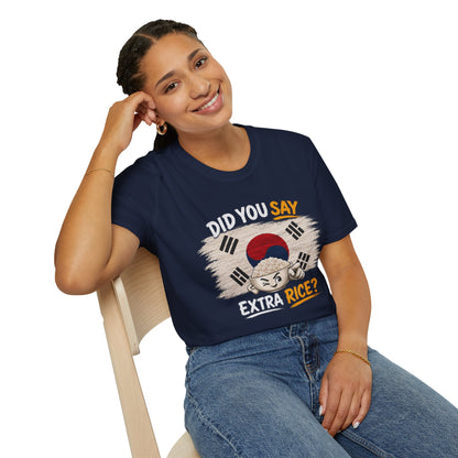 Did You Say Extra Rice? Korean Flag Rice Bowl T-Shirt
