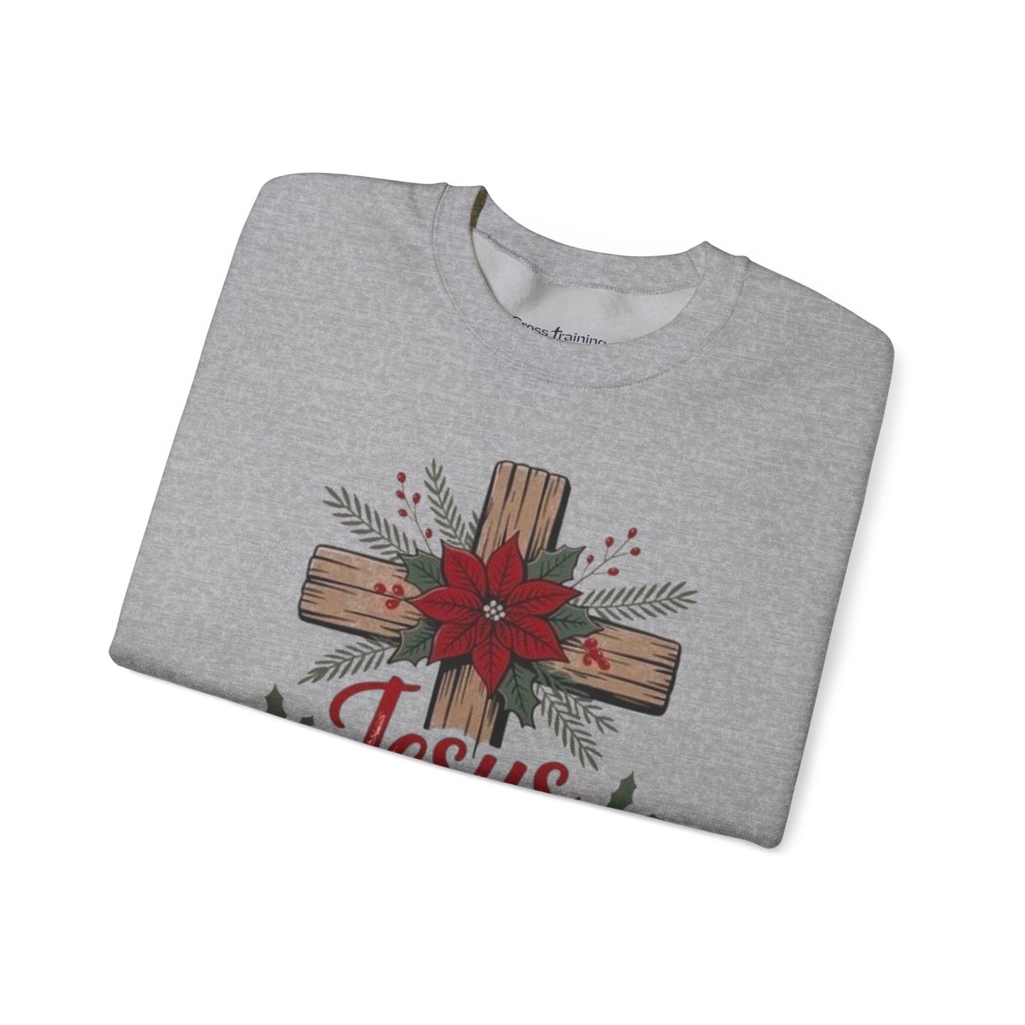 Christmas Sweatshirt — "Jesus Is the Reason for the Season" Crewneck