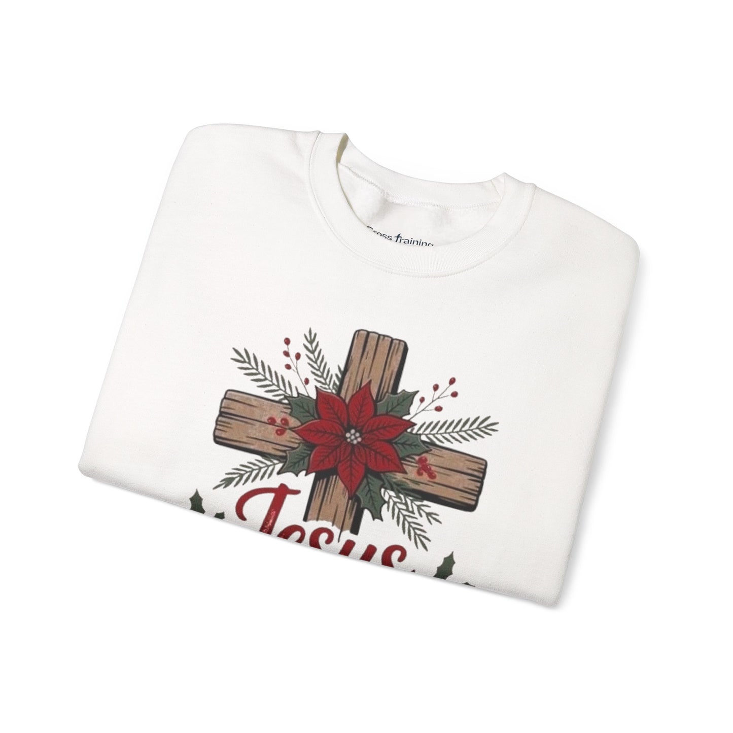 Christmas Sweatshirt — "Jesus Is the Reason for the Season" Crewneck