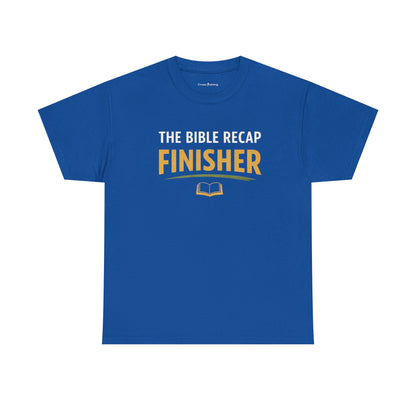 Bible Recap Finisher Tee – Christian Study Graduation Shirt