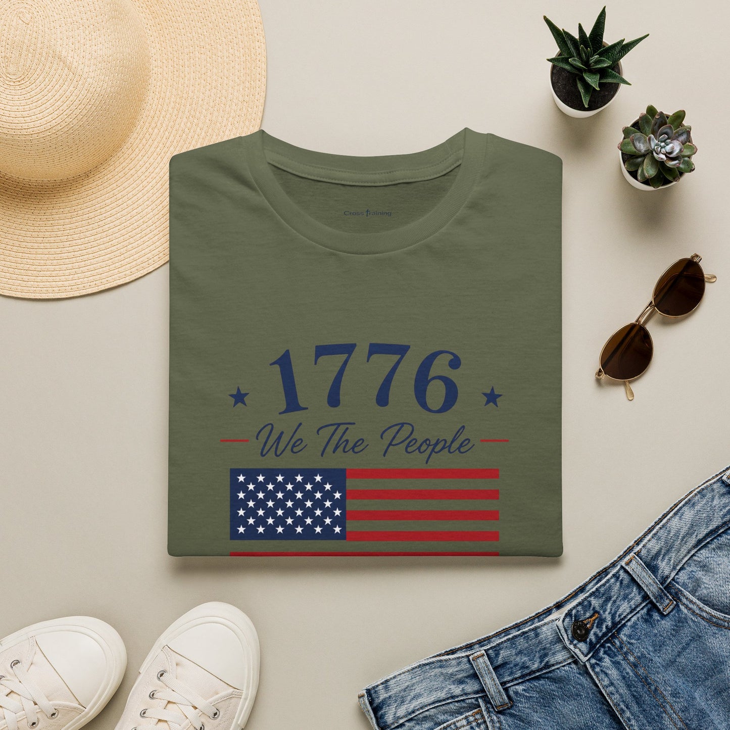1776 We The People T-Shirt — American Flag Patriotic Tee for Independence Day