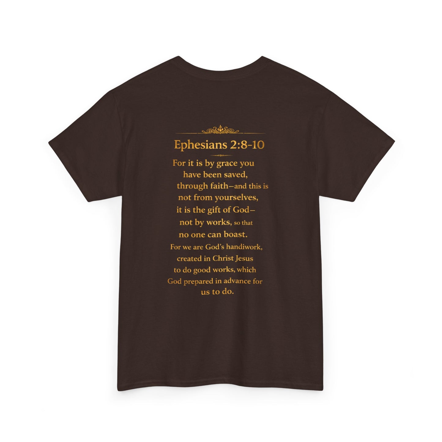 God’s Grace Tee — "I’m Playing Today Because of God’s Grace" Christian T-Shirt (Ephesians 2:8-10)
