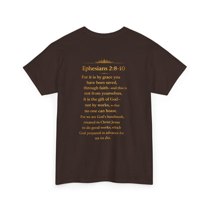 God’s Grace Tee — "I’m Playing Today Because of God’s Grace" Christian T-Shirt (Ephesians 2:8-10)