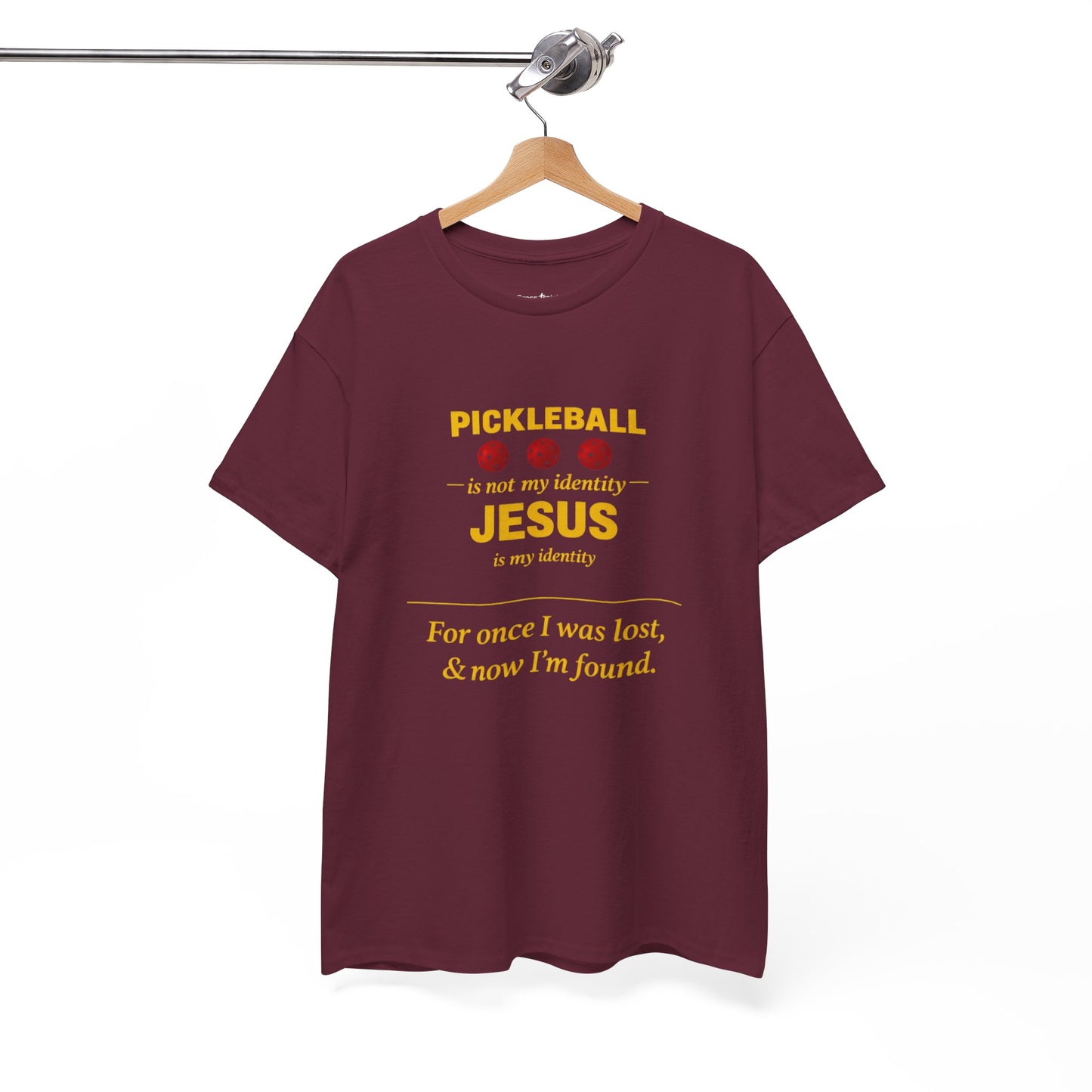 Pickleball Is Not My Identity — Jesus Is My Identity T-Shirt