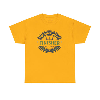 Bible Recap Finisher T‑Shirt — “Finisher” Faith Journey Tee