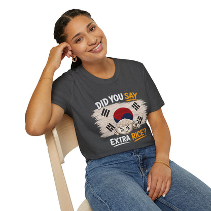 Did You Say Extra Rice? Korean Flag Rice Bowl T-Shirt