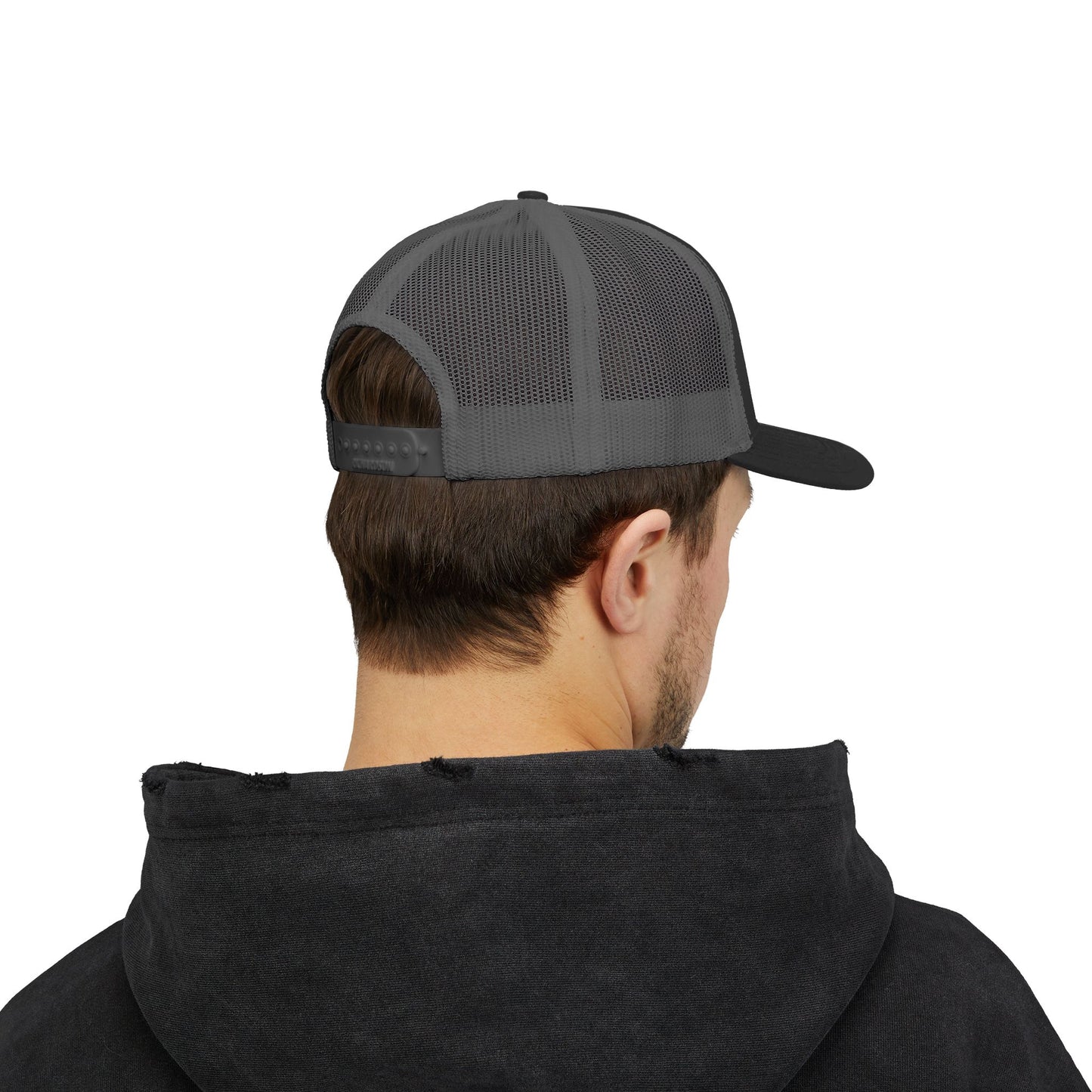 Embroidered Faith Retreat Trucker Cap — 'Faithful God' Family Ministry Snapback