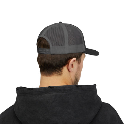 Embroidered Faith Retreat Trucker Cap — 'Faithful God' Family Ministry Snapback