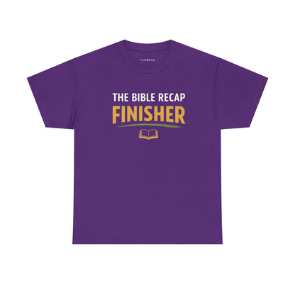 Bible Recap Finisher Tee – Christian Study Graduation Shirt