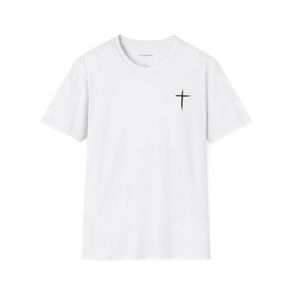 Minimal Cross T-Shirt – Small Chest Christian Cross Tee