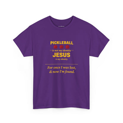 Pickleball Is Not My Identity — Jesus Is My Identity T-Shirt